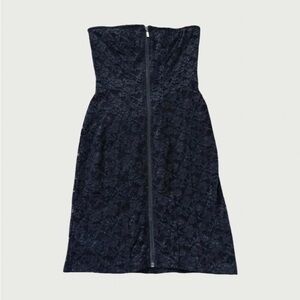 Lace Zip Up Bodycon Dress